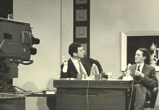 Don Lane and Clive on the set of Nine's Tonight Show
